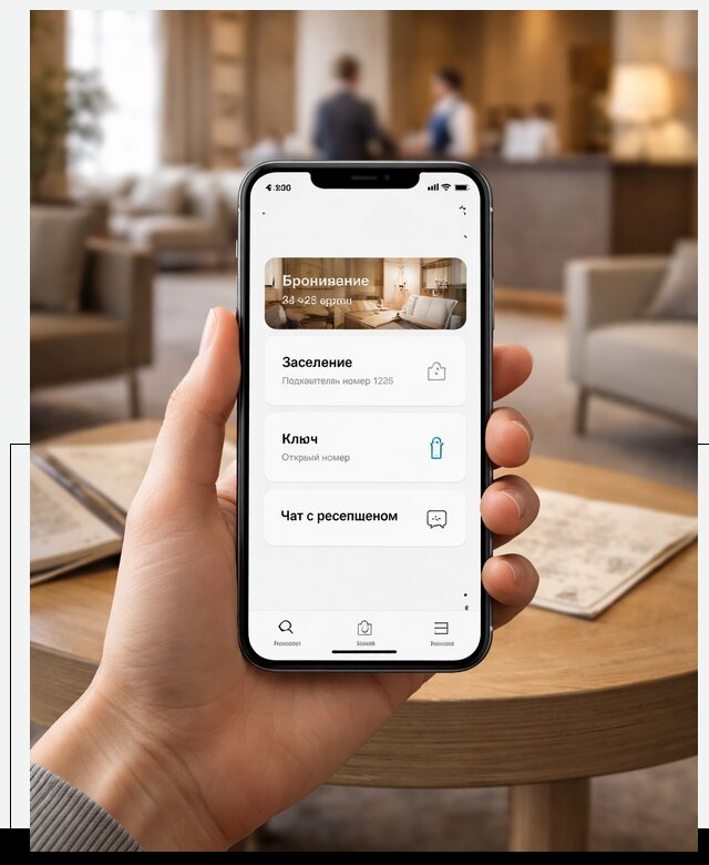 Мобильное приложение для гостей отеля в Черняховске, управление сервисом